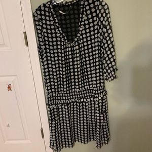 black and white dress spotted